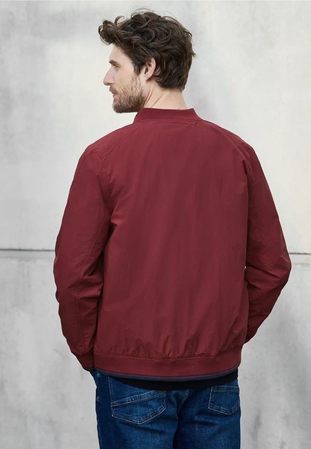 STREET ONE MEN CHAQUETA BOMBER GRANATE DEPORTIVA