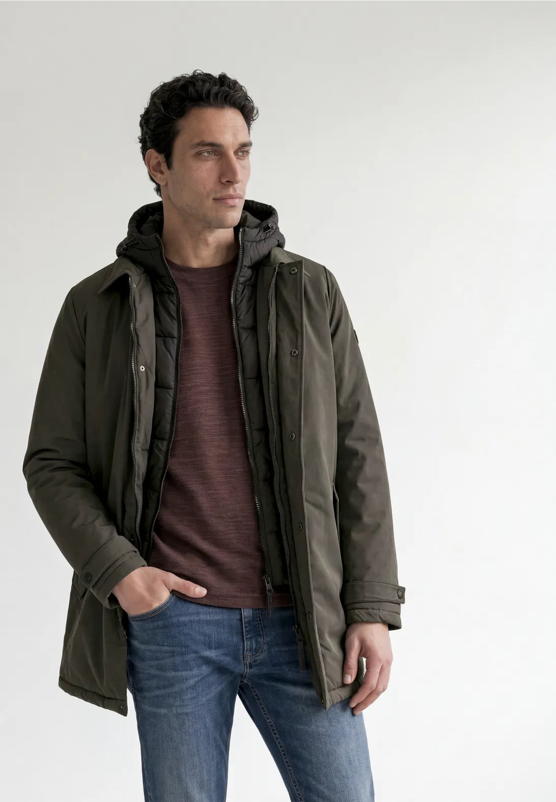 Parka con forro extraible. En3 Calafell