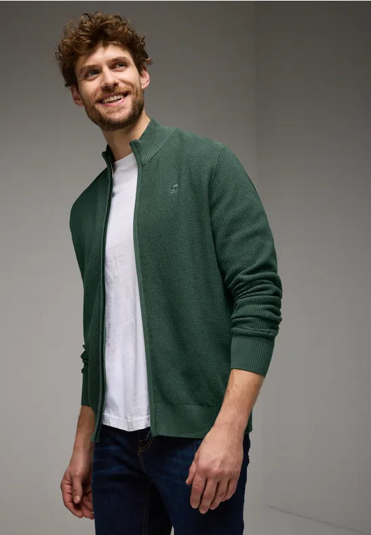 STREET ONE MEN CHAQUETA DE PUNTO VERDE