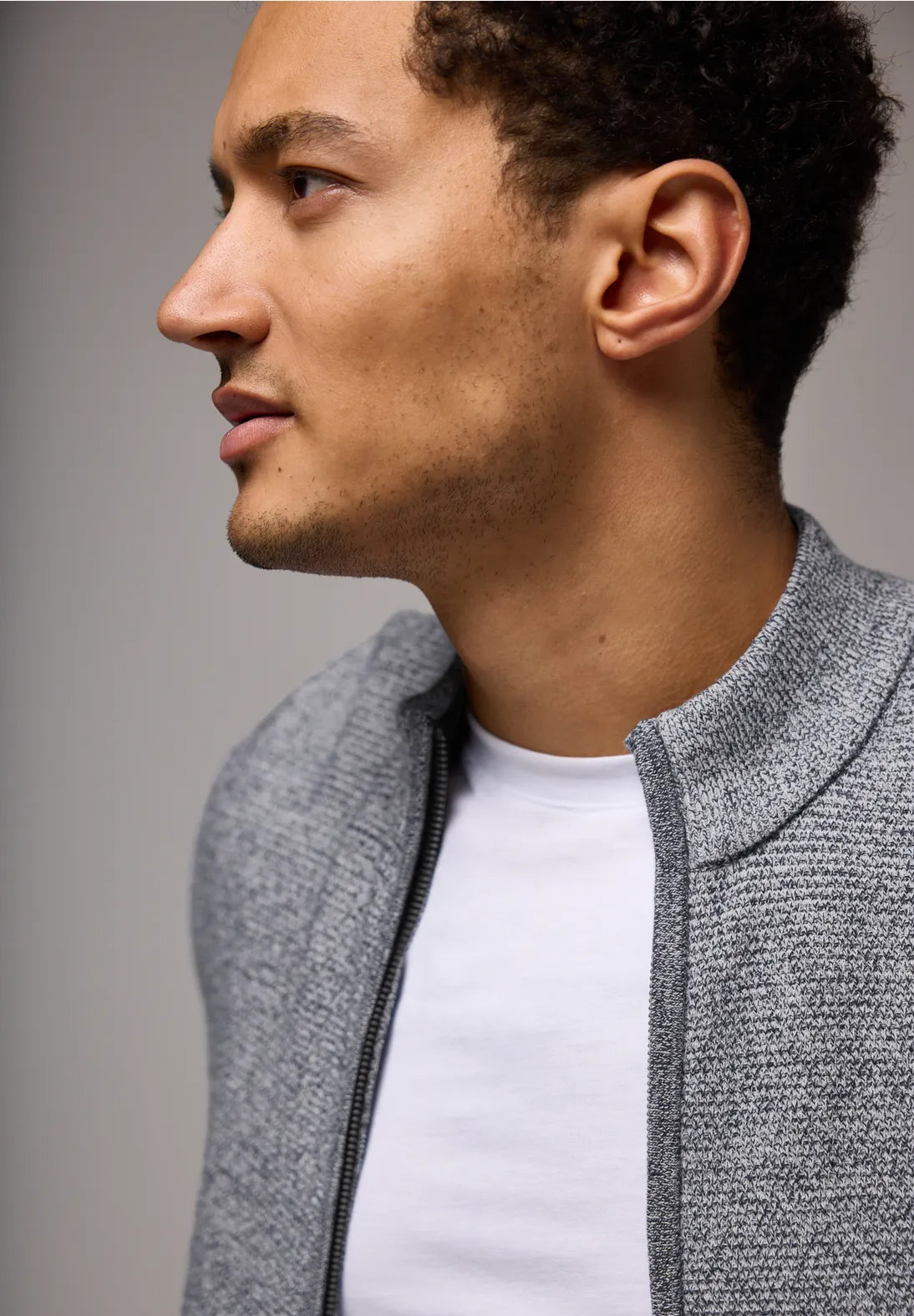 STREET ONE MEN CHAQUETA DE PUNTO BICOLOR
