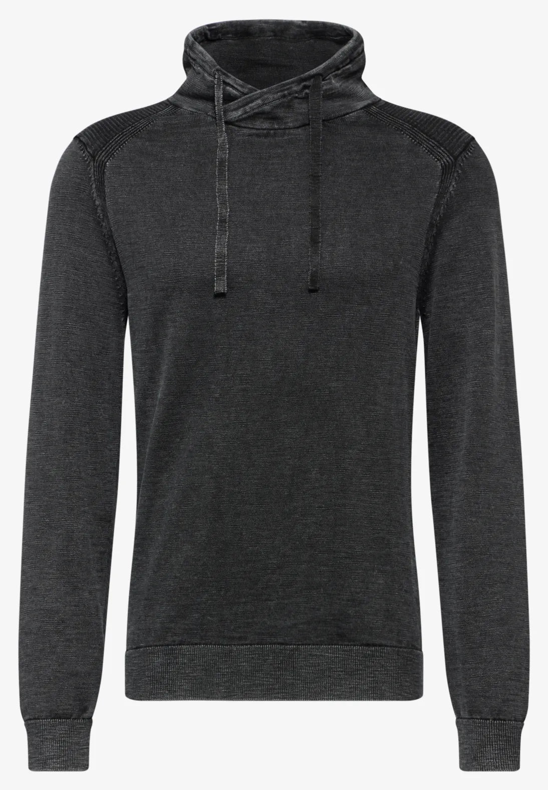 JERSEY GRIS MEDIO CUELLO ASPECTO LAVADO