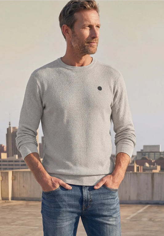JERSEY CON TEXTURA EN BEIGE STREET ONE MEN