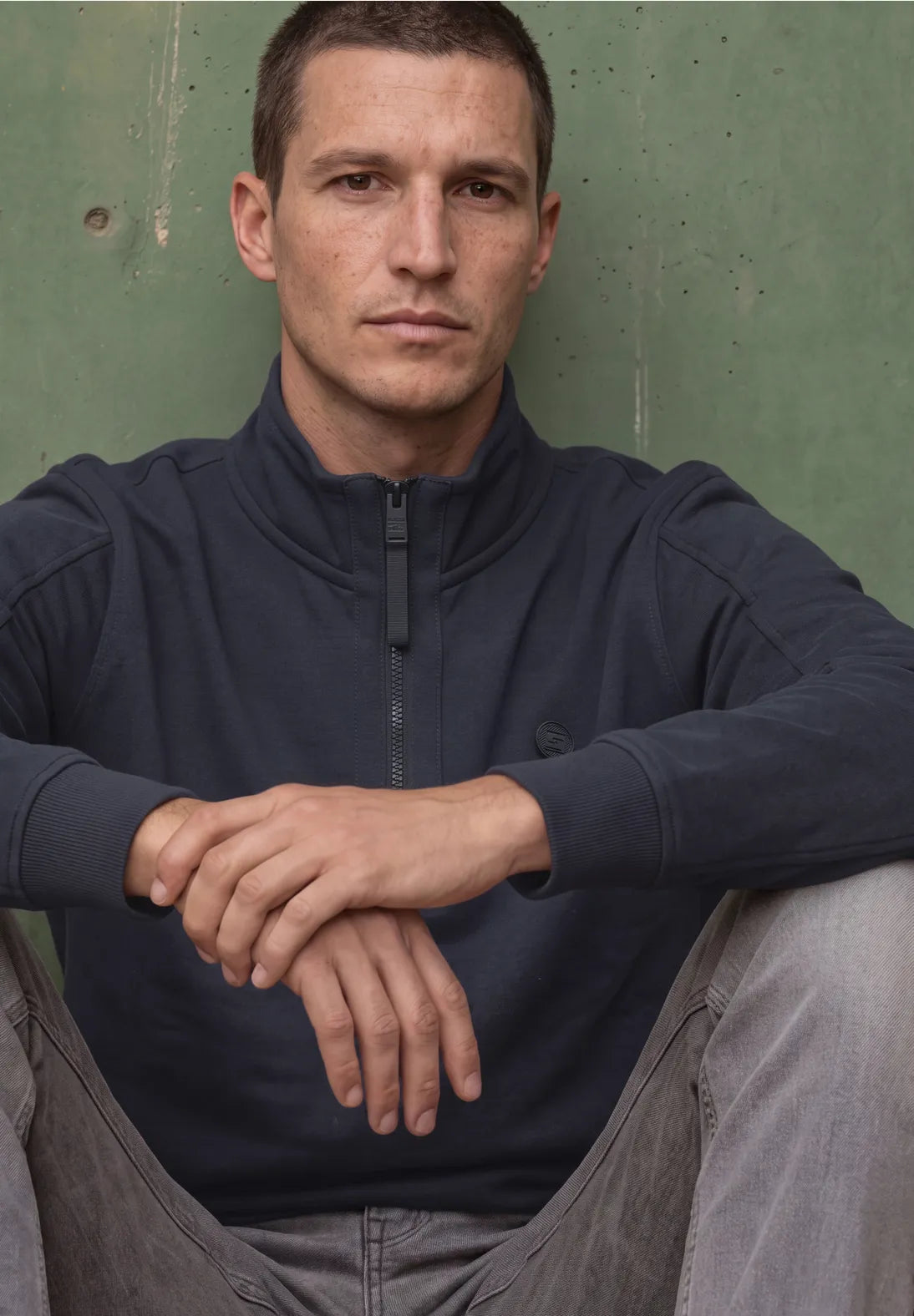 SUDADERA  CON CREMLLERA DE ALGODON STREET ONE