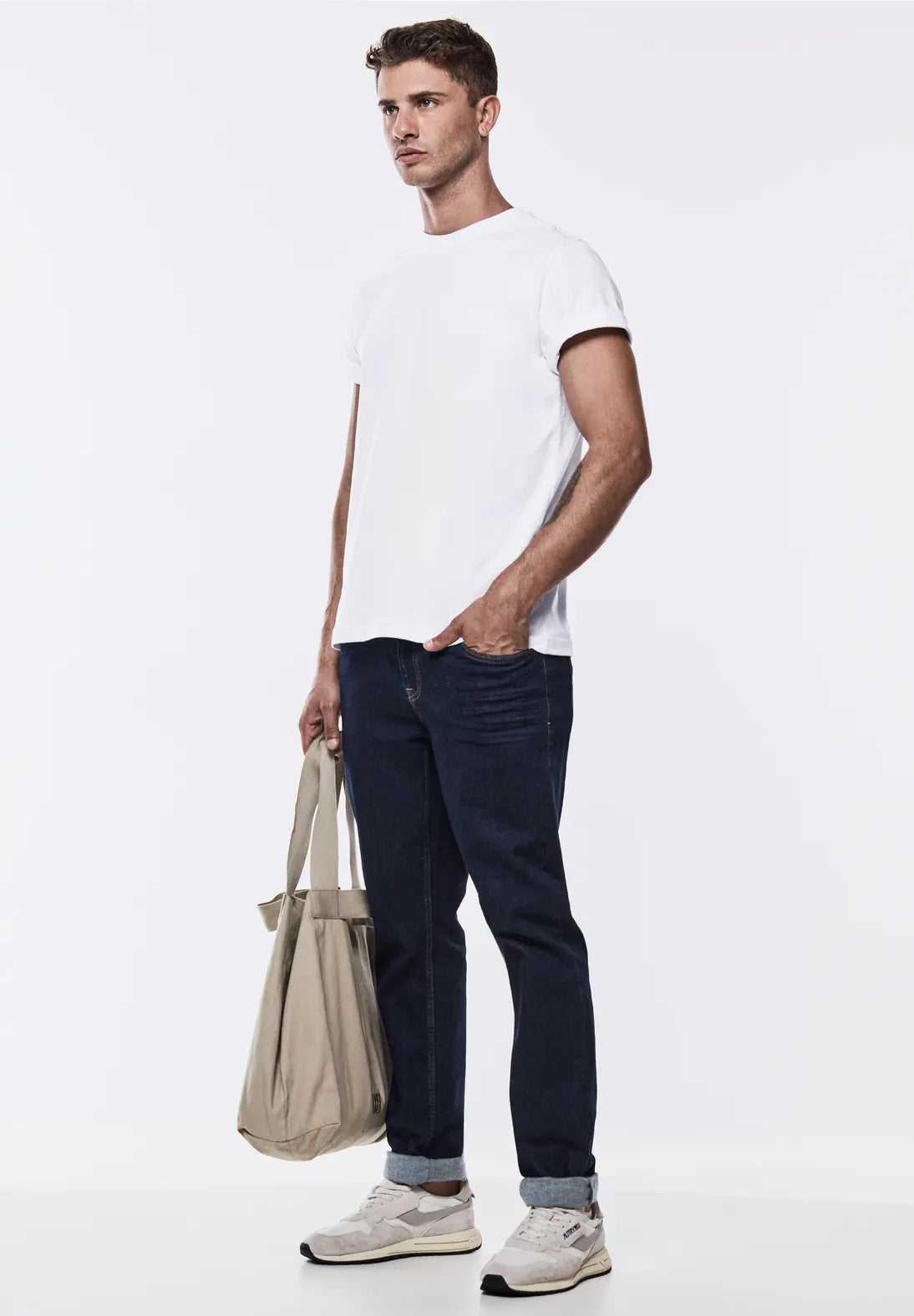 CAMISETA BASICA MANGA CORTA BLANCA