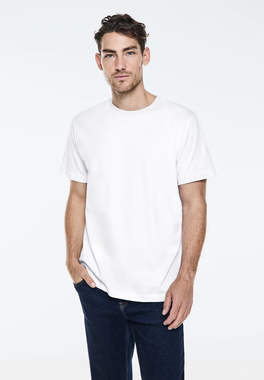 CAMISETA BASICA MANGA CORTA BLANCA