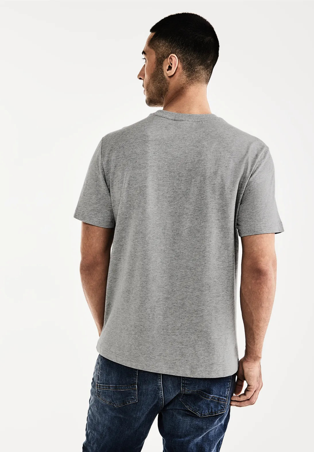 CAMISETA BASICA MANGA CORTA GRIS