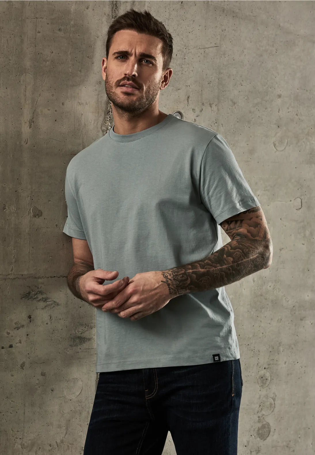 CAMISETA BASICA MANGA CORTA SILVER GREEN (Copia)