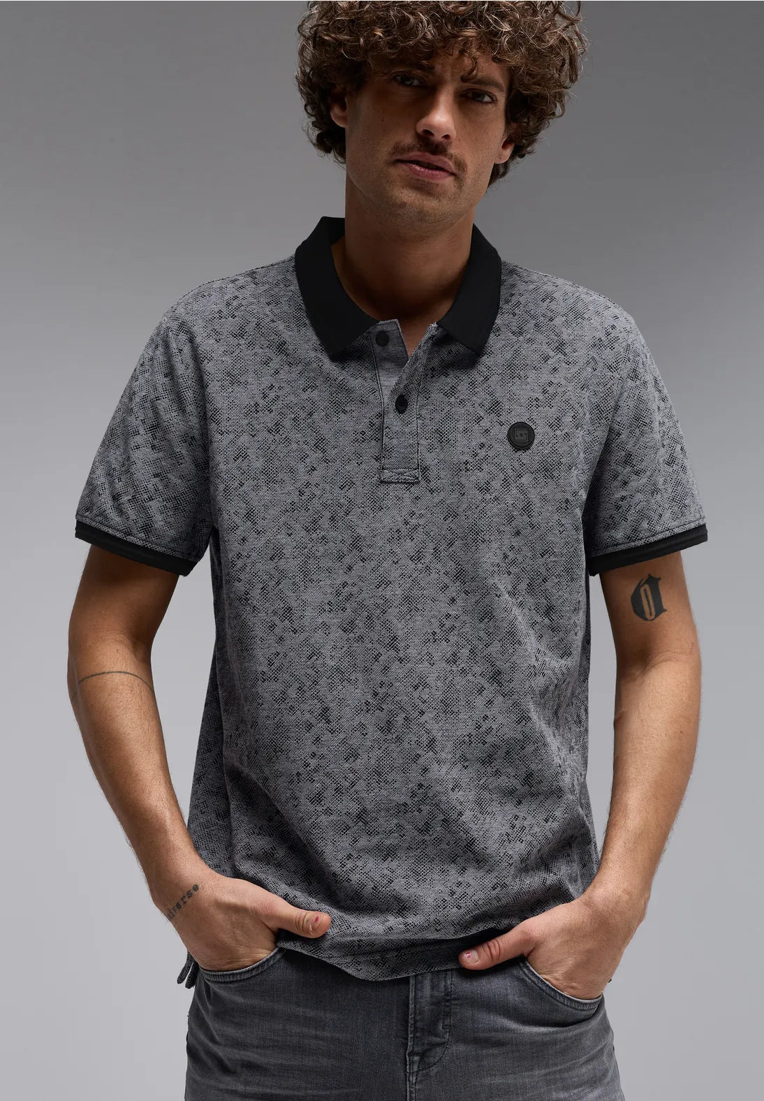 STREET ONE POLO PUNTO OXFORD ESTAMPADO