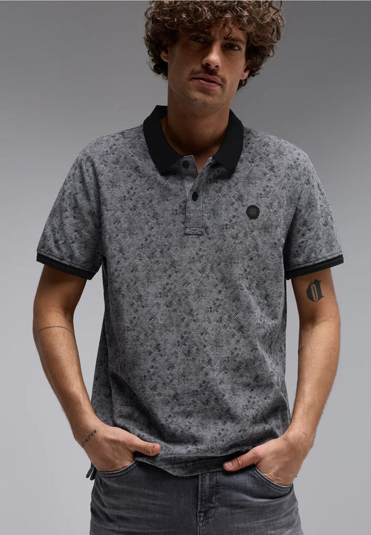 STREET ONE POLO PUNTO OXFORD ESTAMPADO