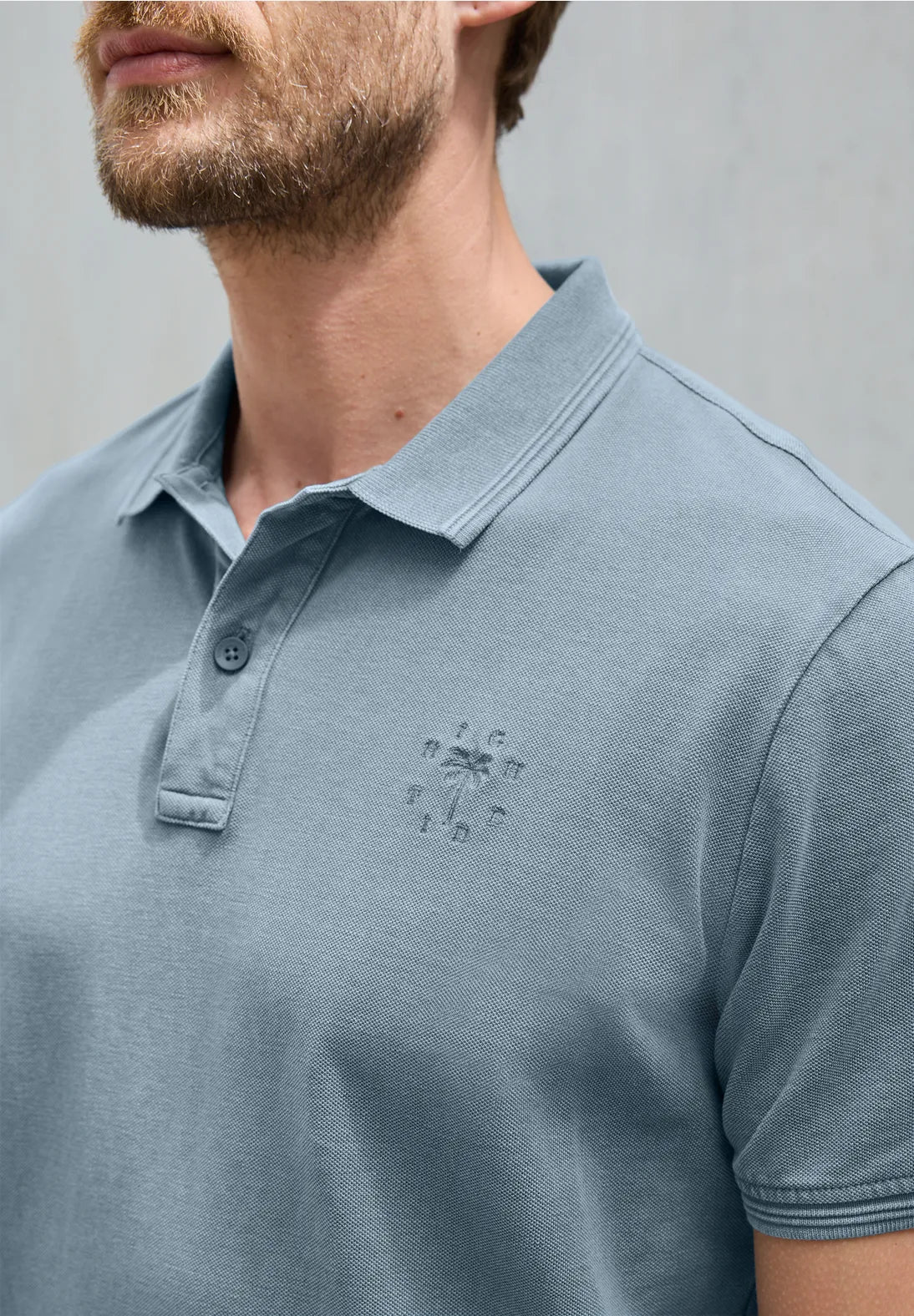 STREET ONE MEN POLO PIQUEE BASICO AZUL