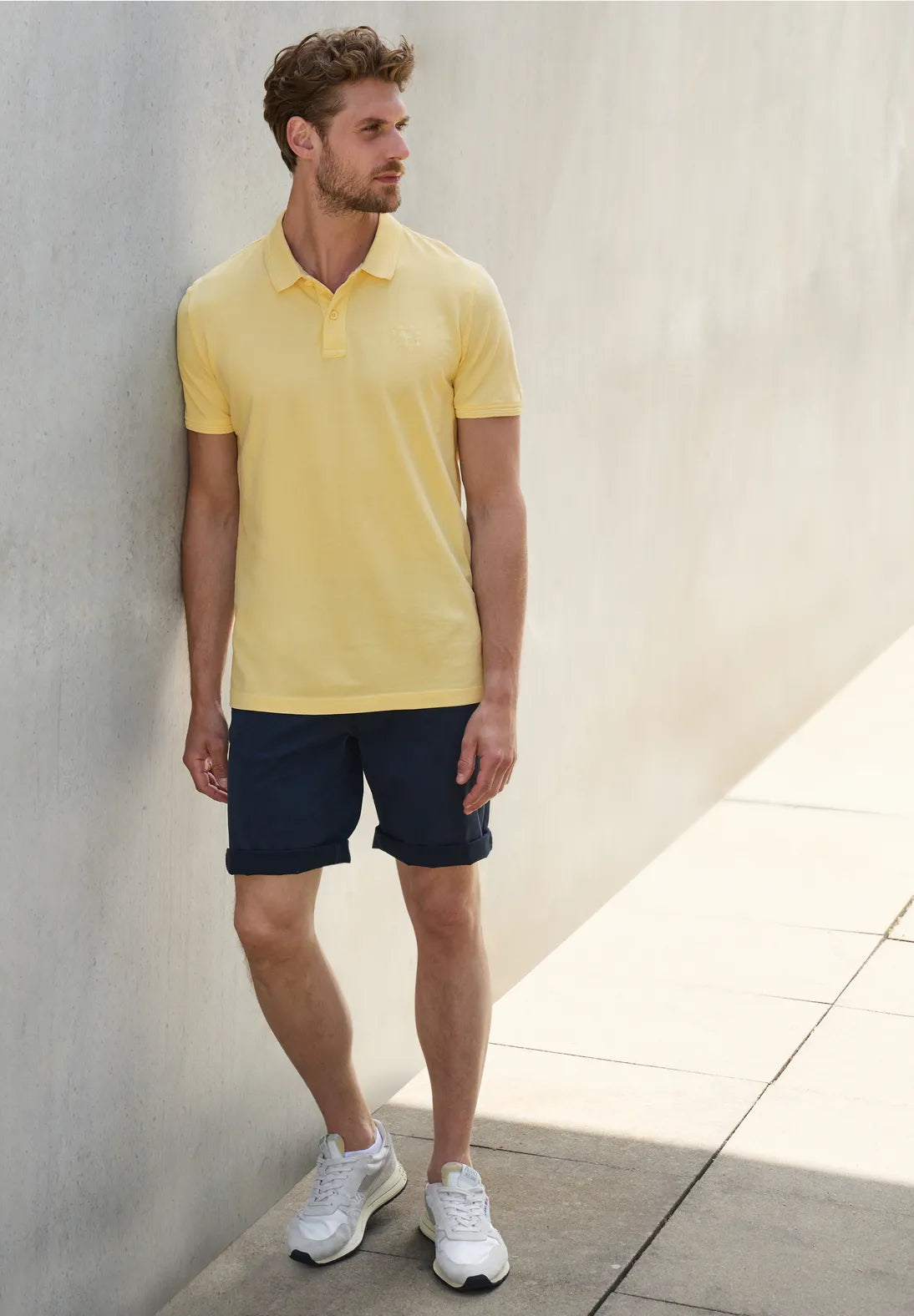 STREET ONE MEN POLO PIQUEE BASICO AMARILLO
