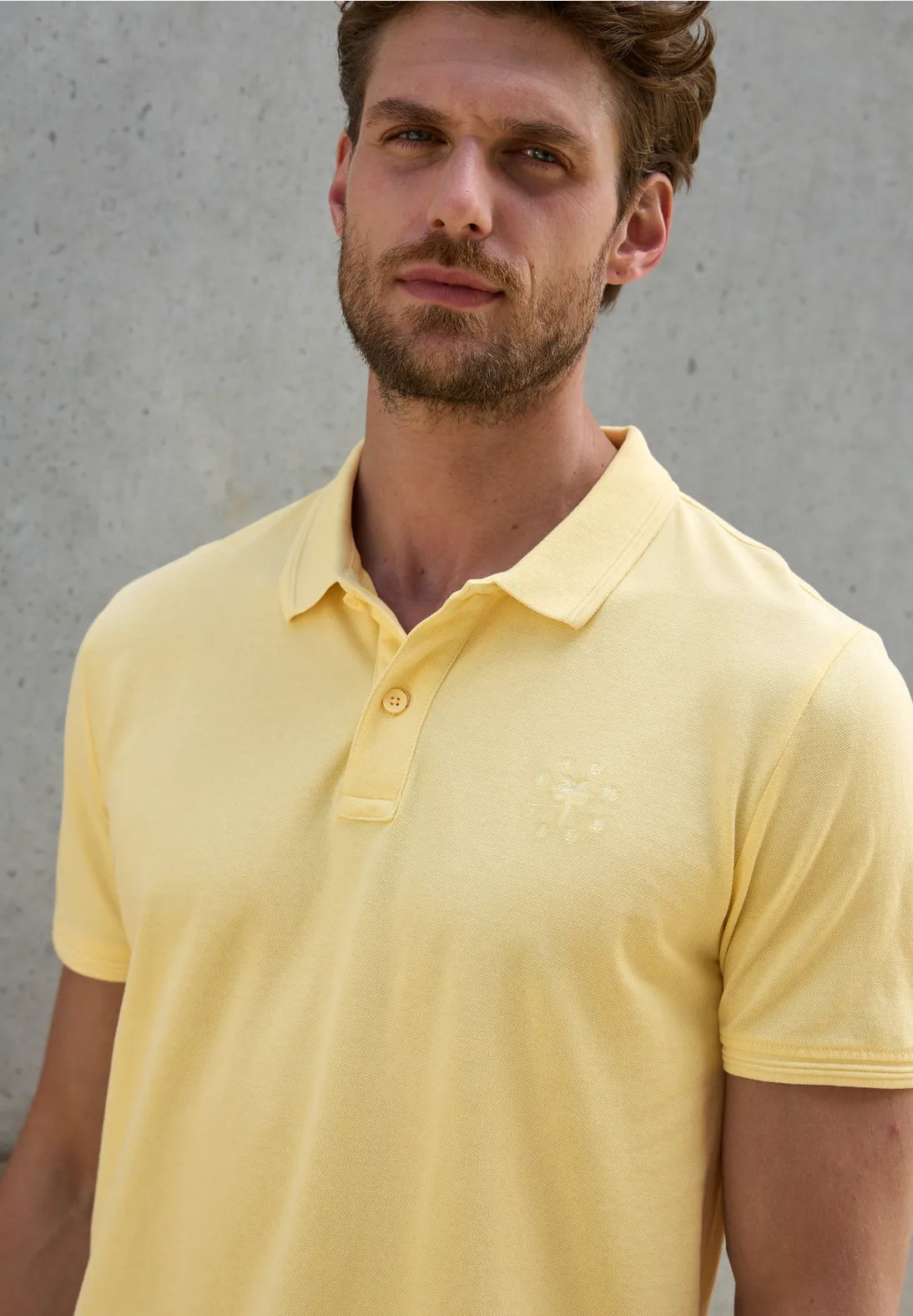 STREET ONE MEN POLO PIQUEE BASICO AMARILLO