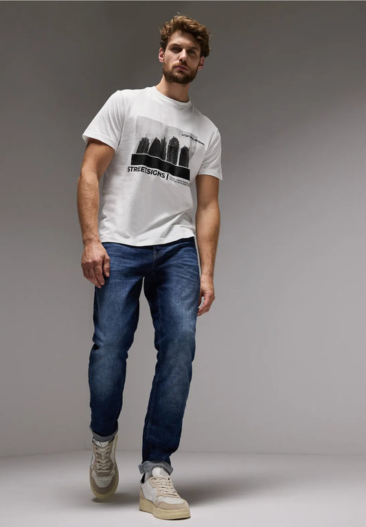 CAMISETA DE MAGA CORTA CUELLO REDONDO