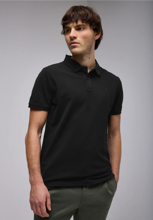 POLO BASICO MANGA CORTA NEGRO