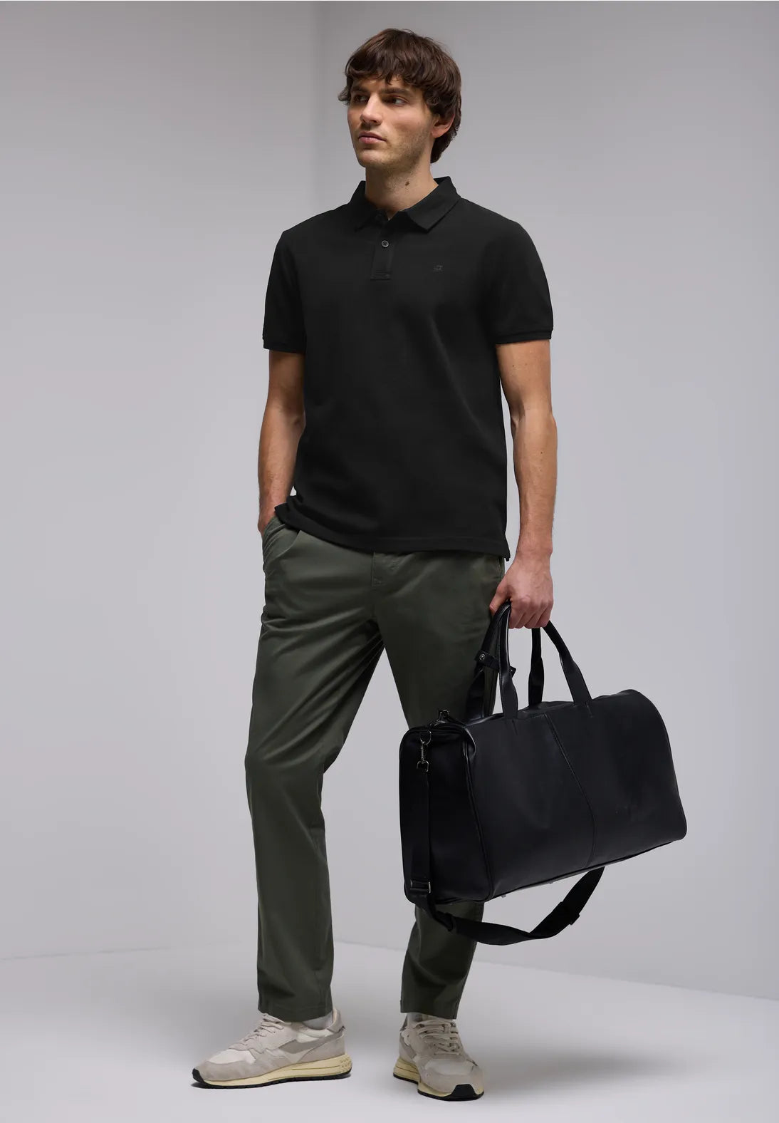 POLO BASICO MANGA CORTA NEGRO