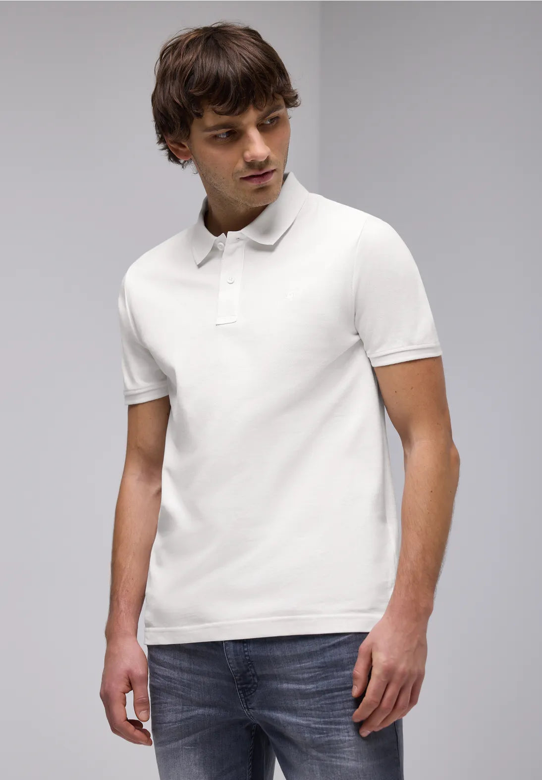 POLO BASICO MANGA CORTA BLANCO