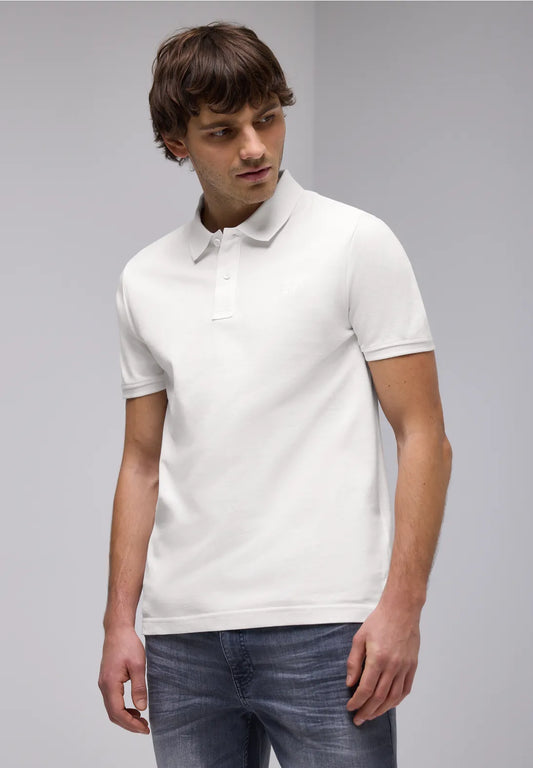 POLO BASICO MANGA CORTA BLANCO