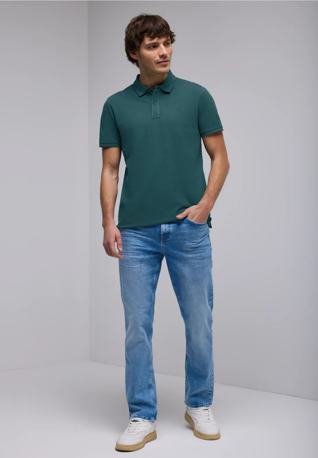 POLO BASICO MANGA CORTA VERDE