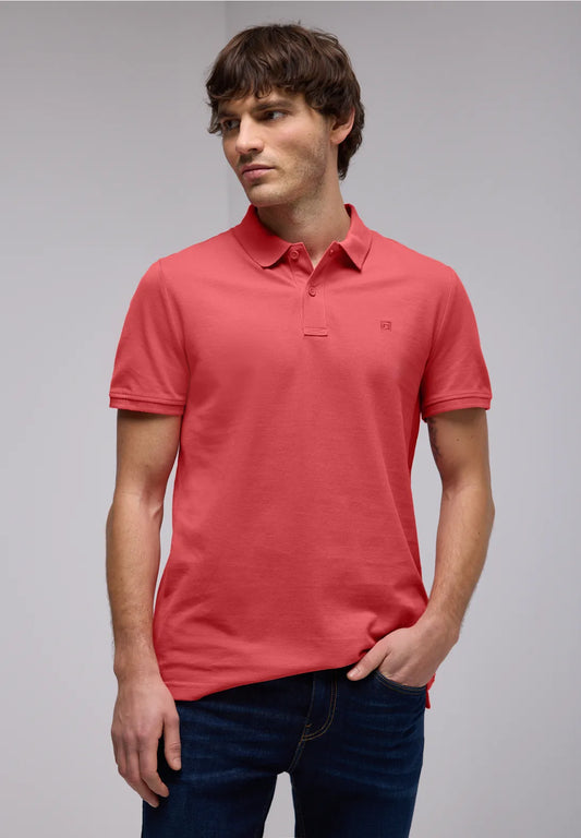 POLO BASICO MANGA CORTA CORAL