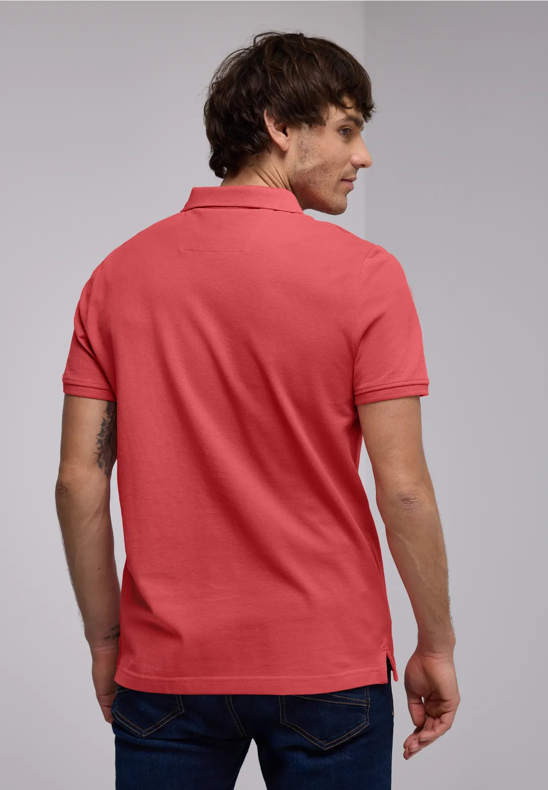 POLO BASICO MANGA CORTA CORAL