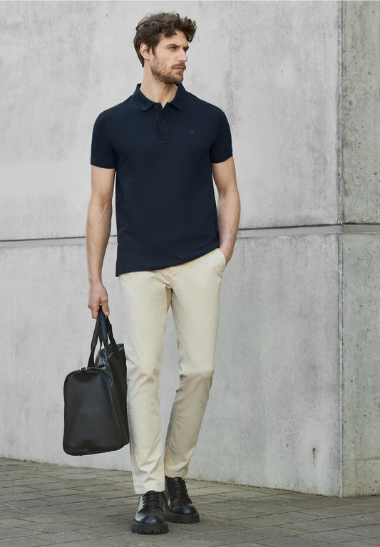 STREET ONE MEN POLO PIQUE DARK BLUE