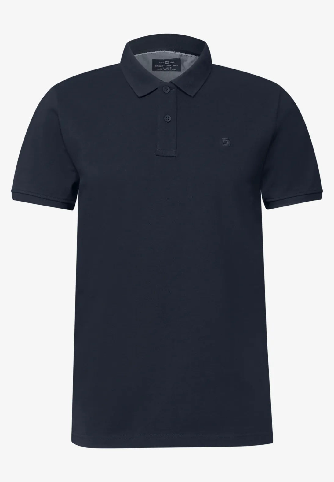 STREET ONE MEN POLO PIQUE DARK BLUE