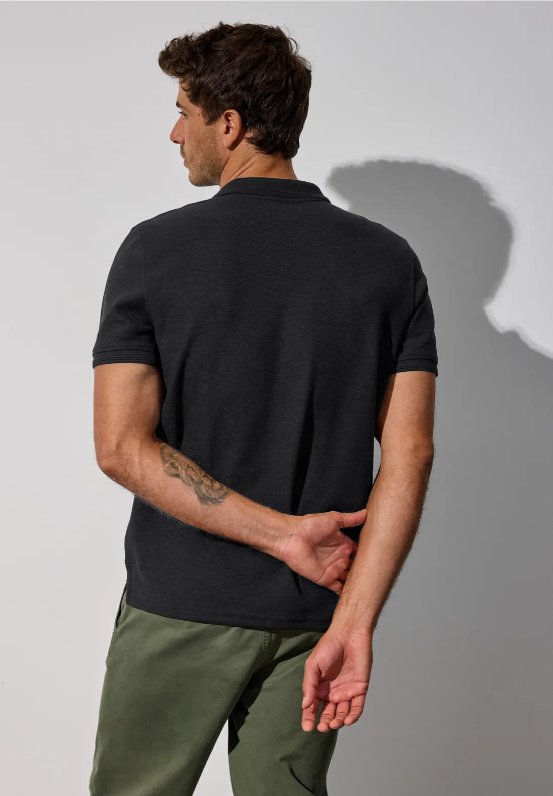 STREET ONE MEN POLO CUELLO PICO NEGRO