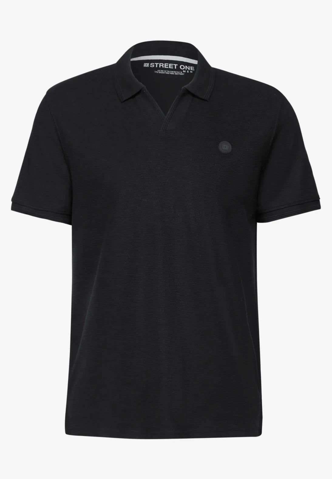 STREET ONE MEN POLO CUELLO PICO NEGRO