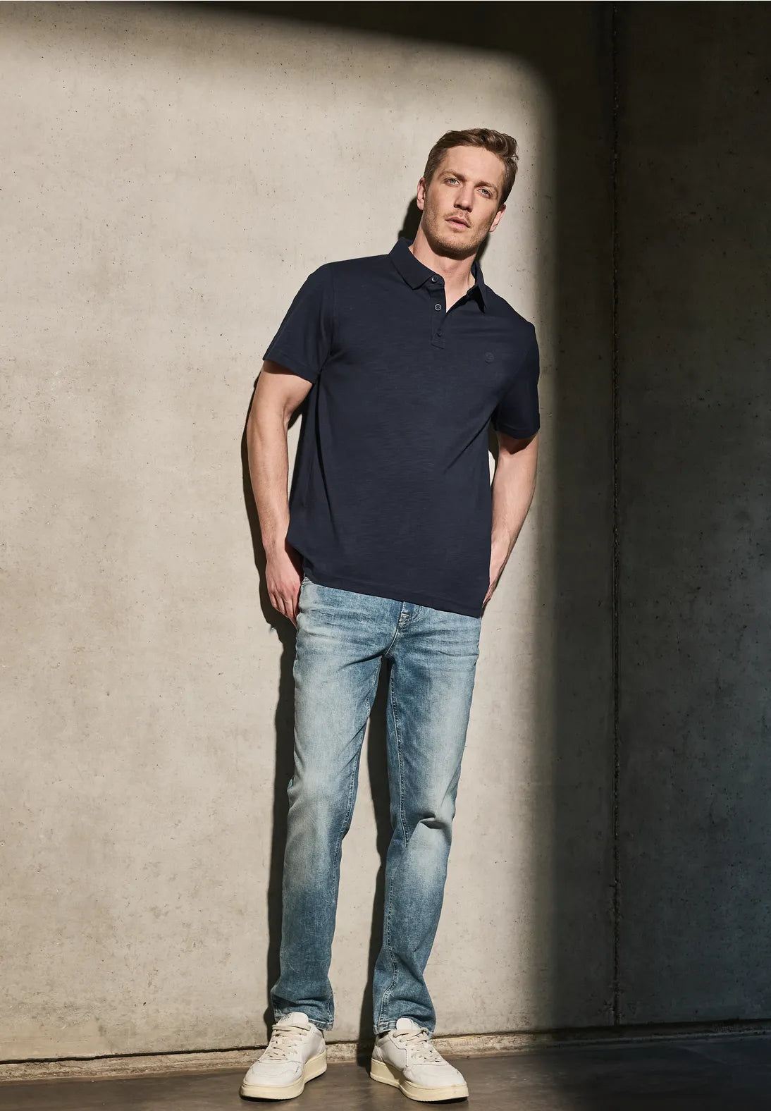 STREET ONE MEN POLO AZUL MARINO