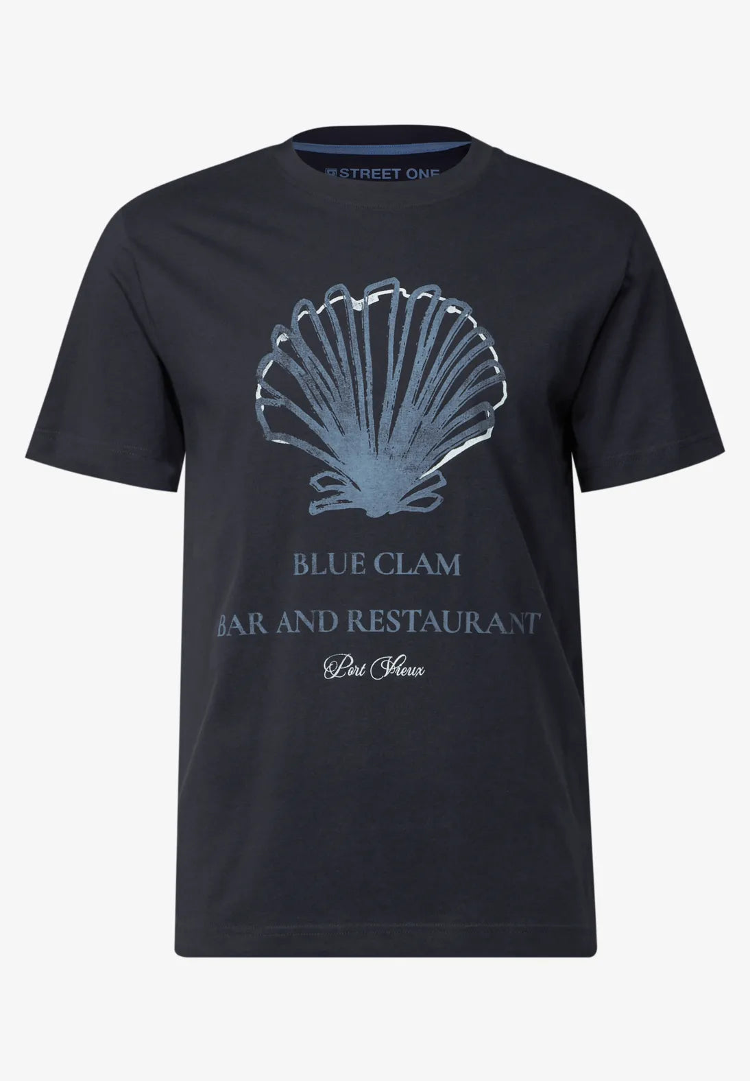 STREET ONE  MEN CAMISETA AZUL MARINO TOQUE MARITIMO