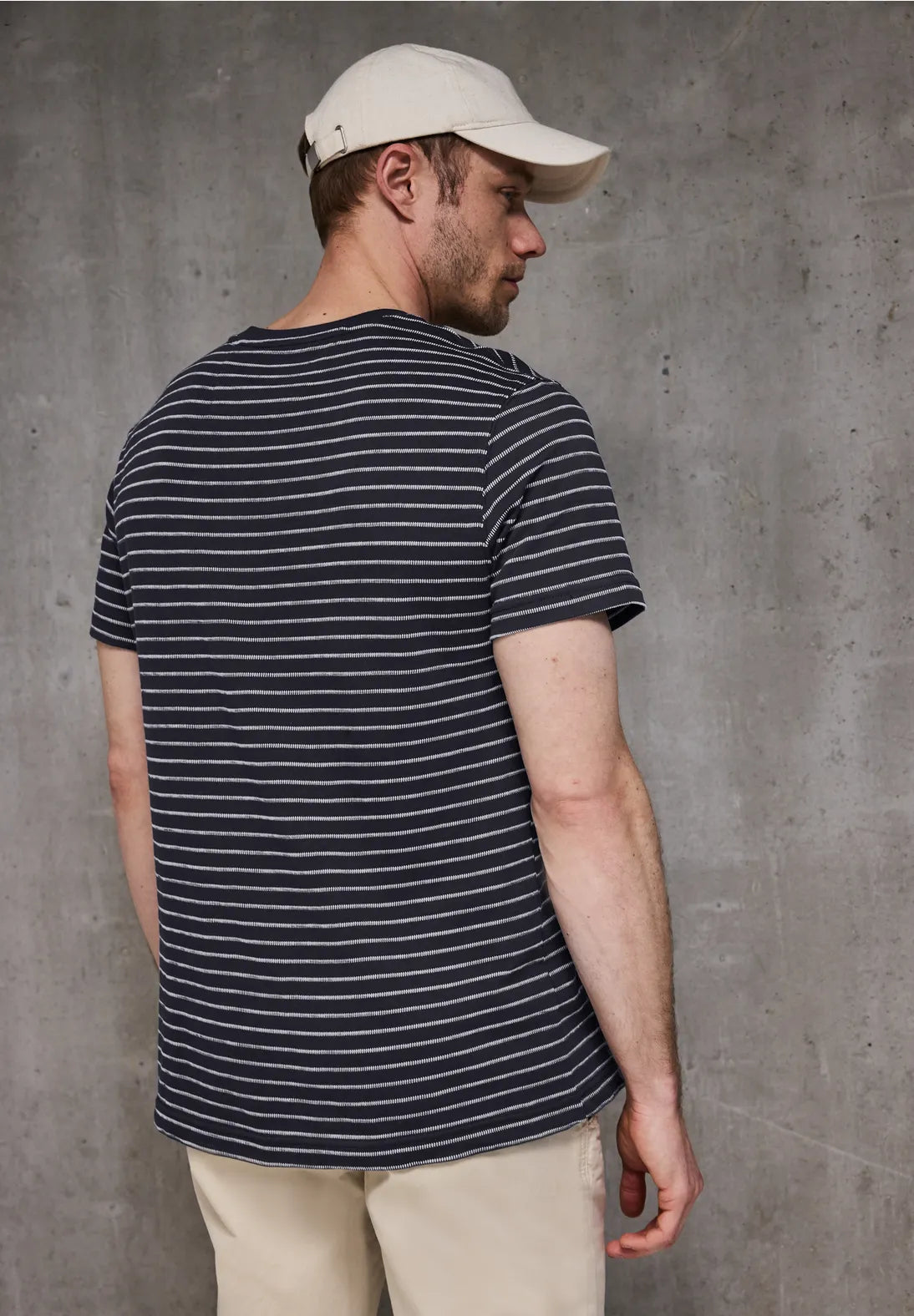 STREET ONE  MEN CAMISETA AZUL MARINO RAYAS