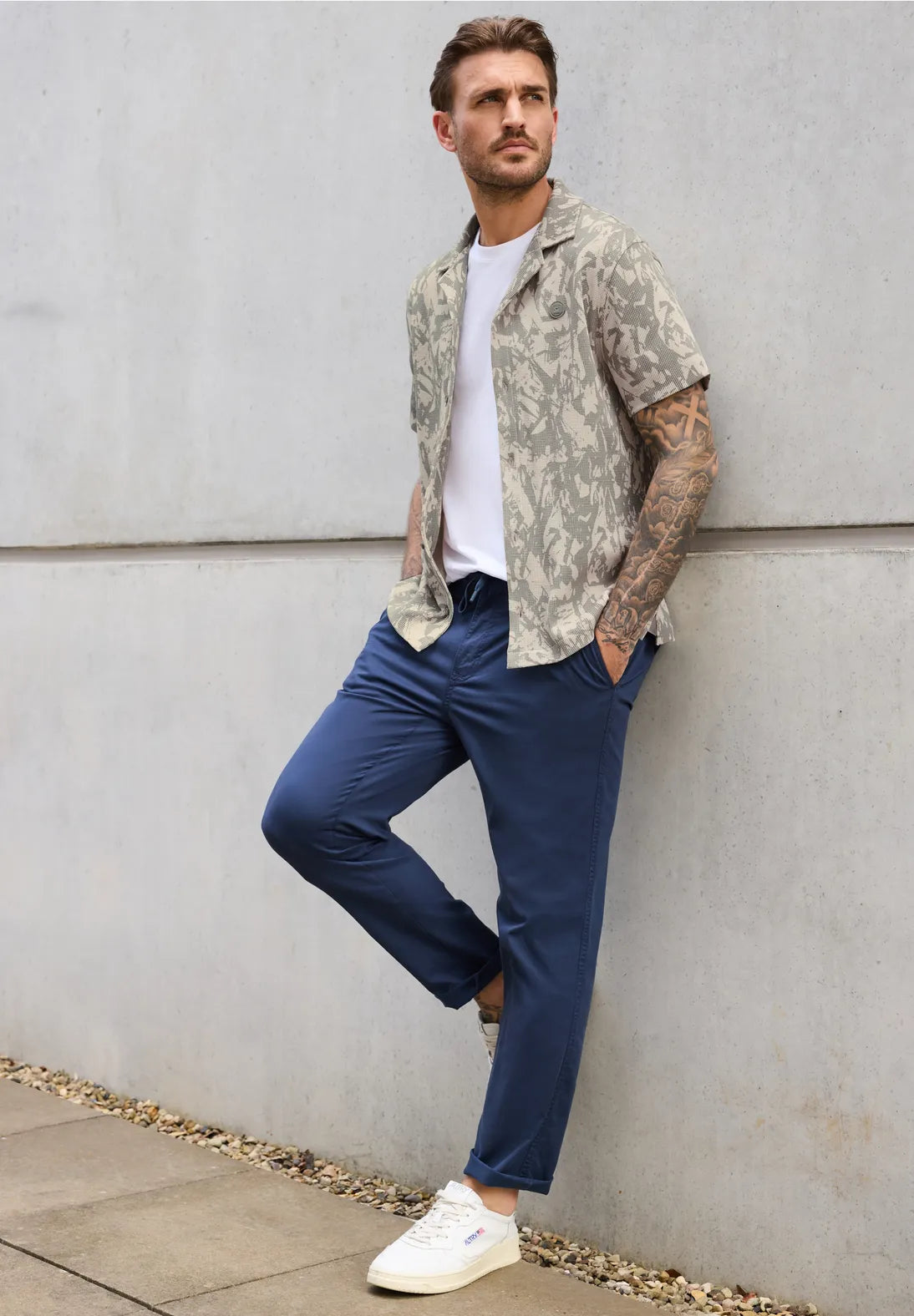 STREET ONE CAMISA ESTAMPADA ELASTICA