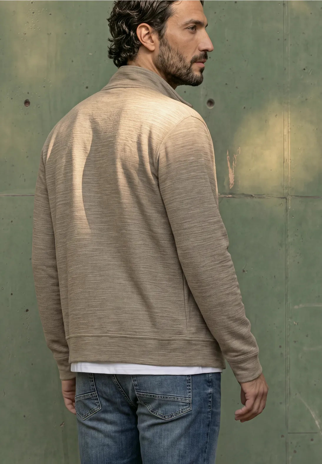 CARDIGAN BEIGE DE ALGODON STREET ONE MEN
