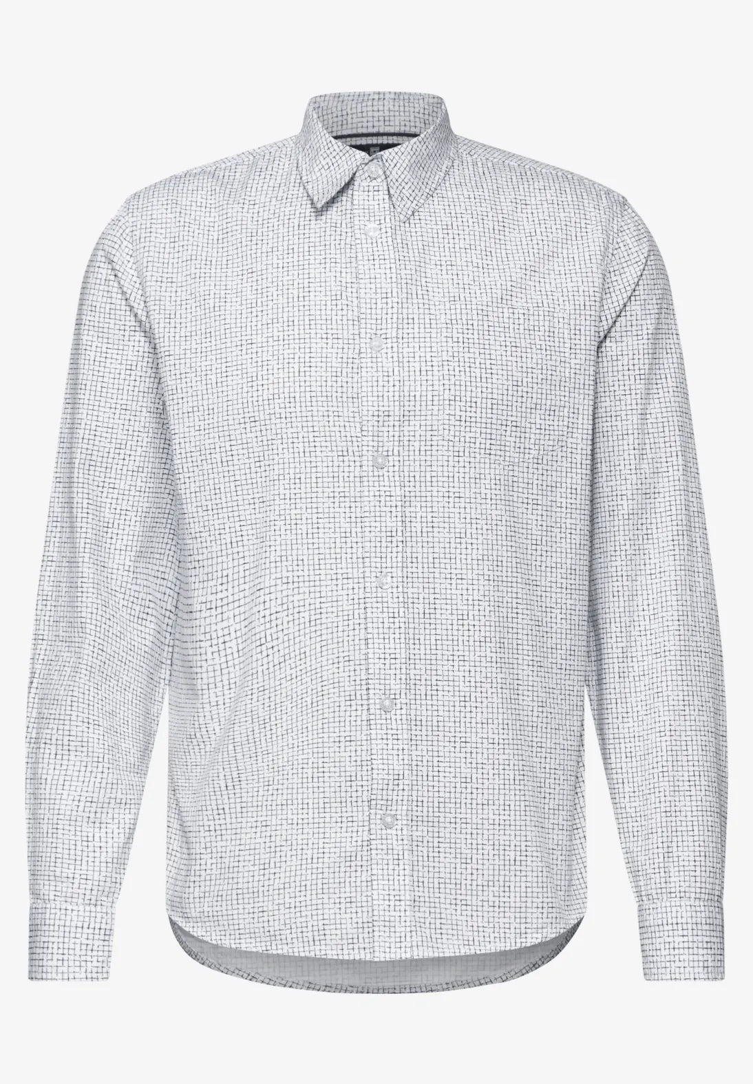 CAMISA CON ESTAMPADO DE CUADROS MODERNA