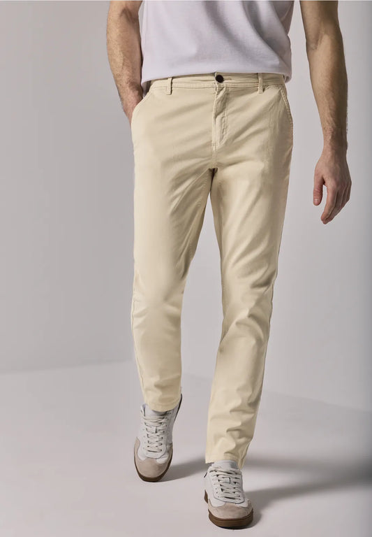 STREET ONE MEN PANTALON CHINO ELASTICO
