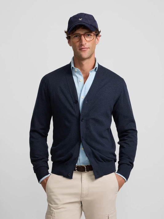 Cardigan Silbon Azul MMarino. EspritCalafell
