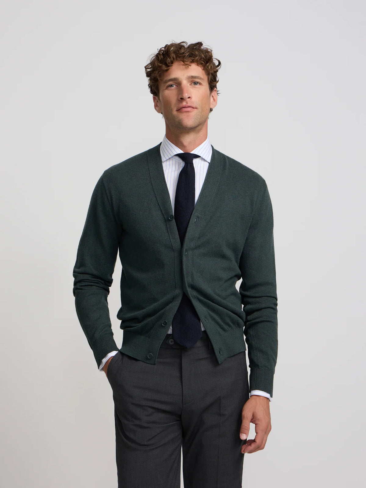 SILBON CARDIGAN DE ALGODON VERDE