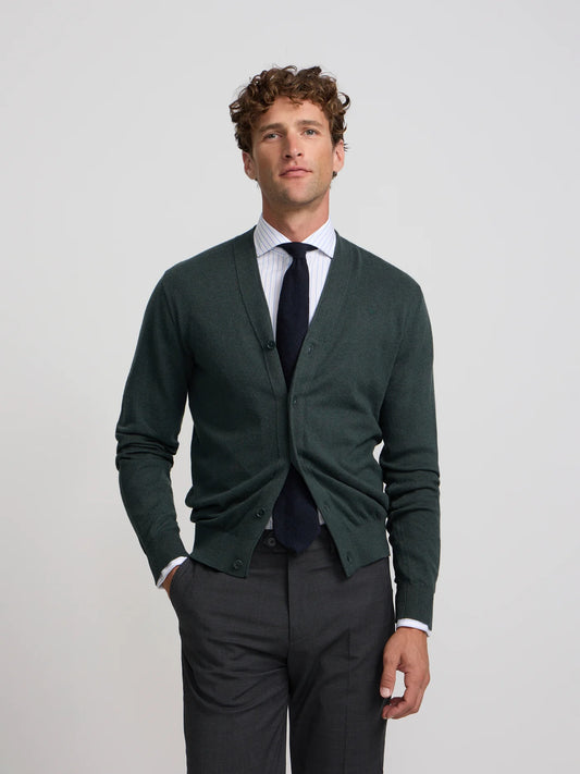 SILBON CARDIGAN DE ALGODON VERDE