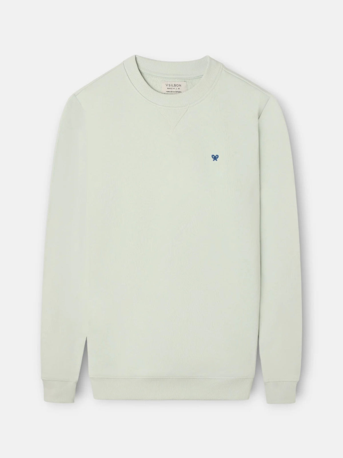 Silbon sudadera minilogo verde claro. EspritCalafell