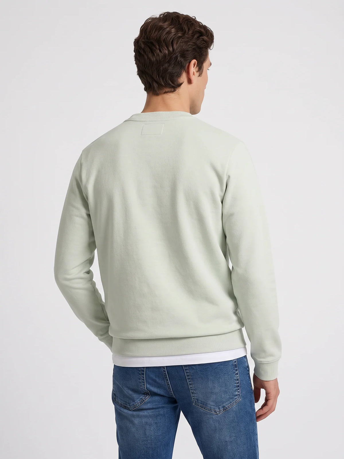 Silbon sudadera minilogo verde claro. EspritCalafell