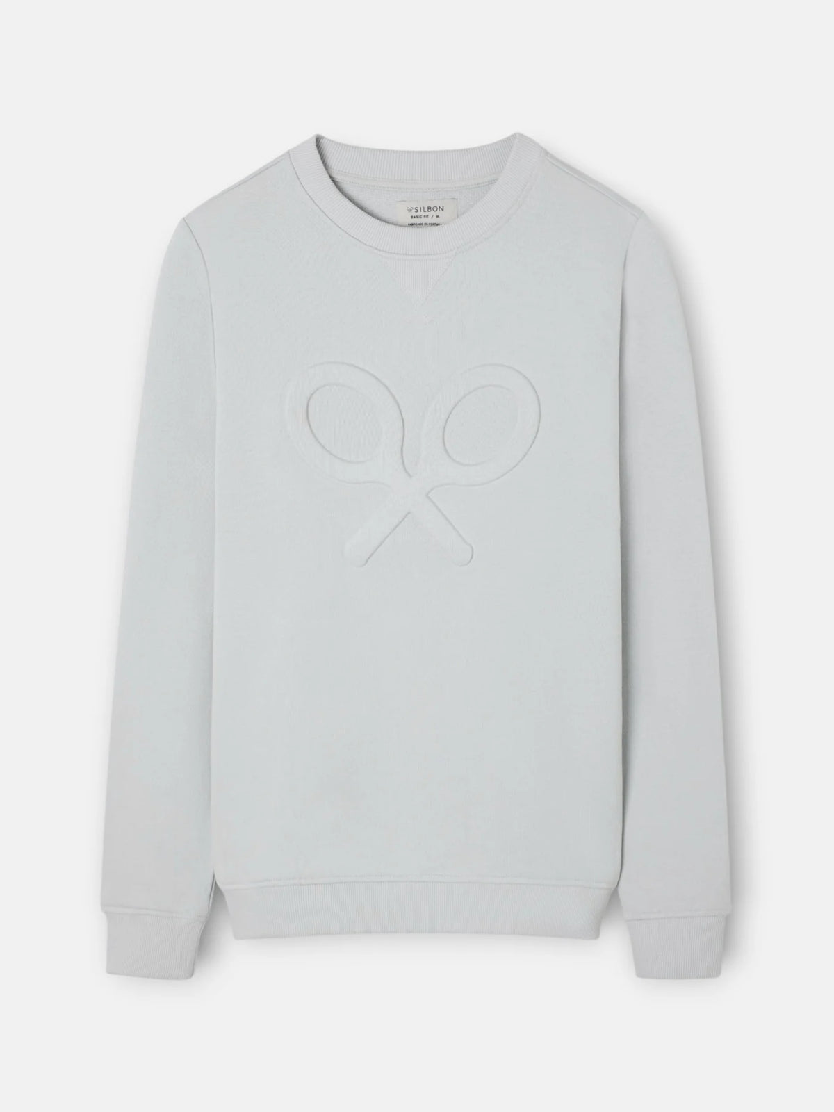 Silbon sudadera gris logo relieve. EspritCalafell