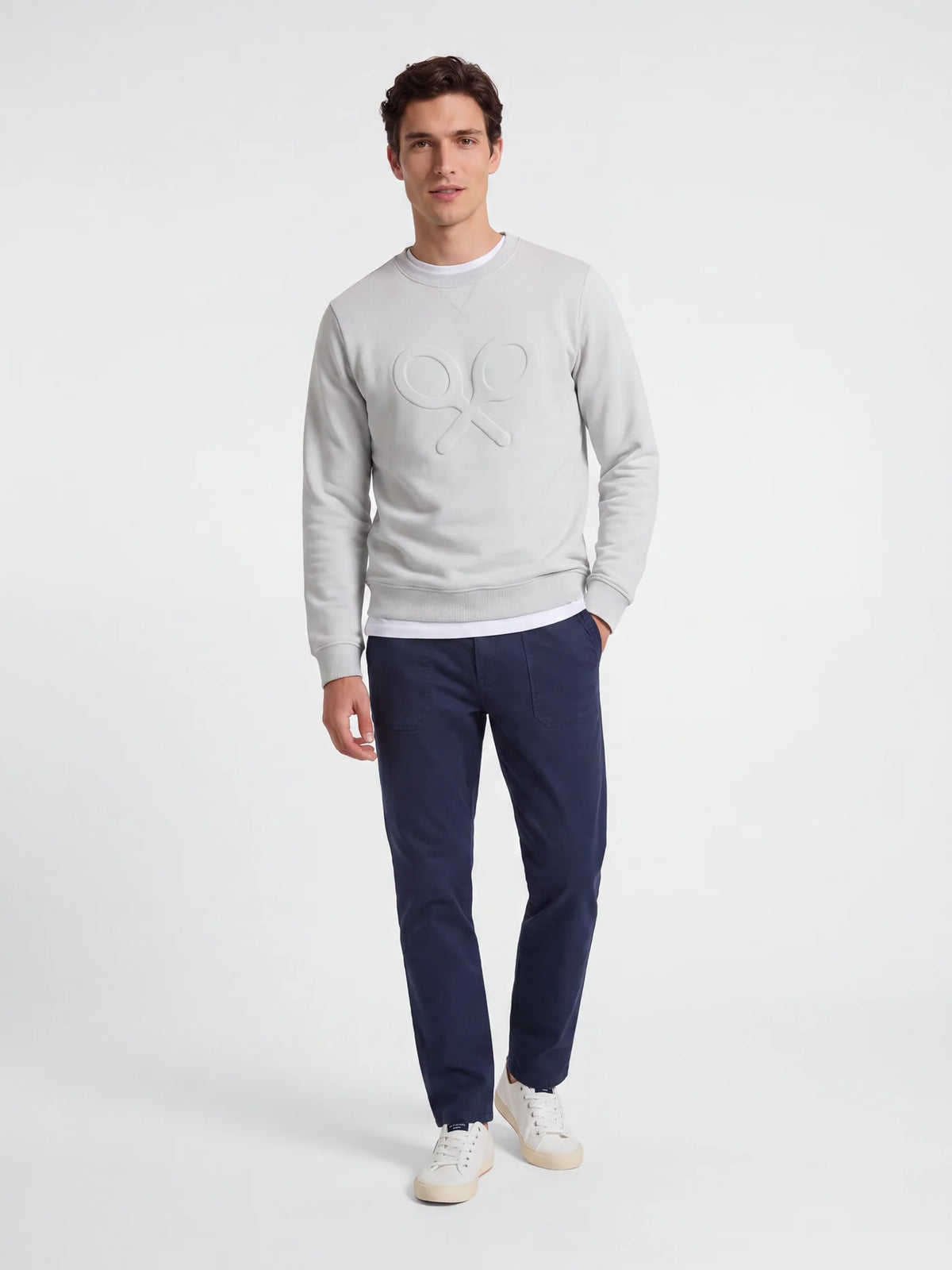 Silbon sudadera gris logo relieve. EspritCalafell