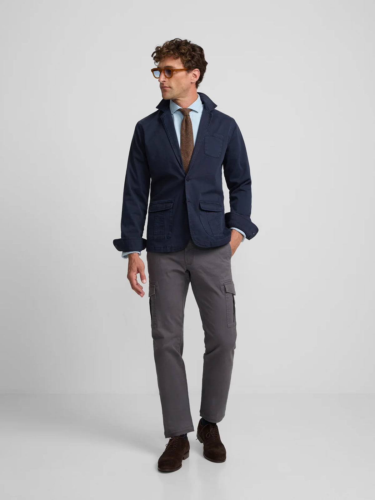 Silbon semiblazer azul marino. EspritCalafell