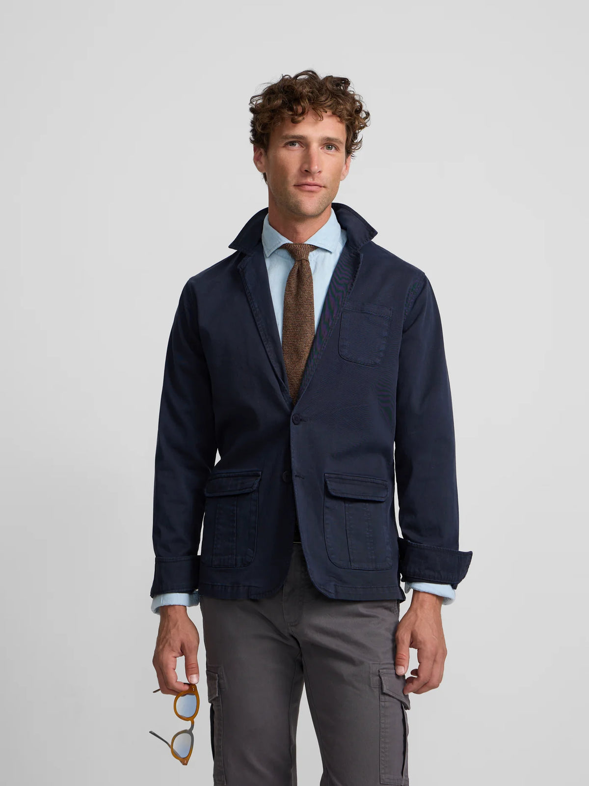 Silbon semiblazer azul marino. EspritCalafell