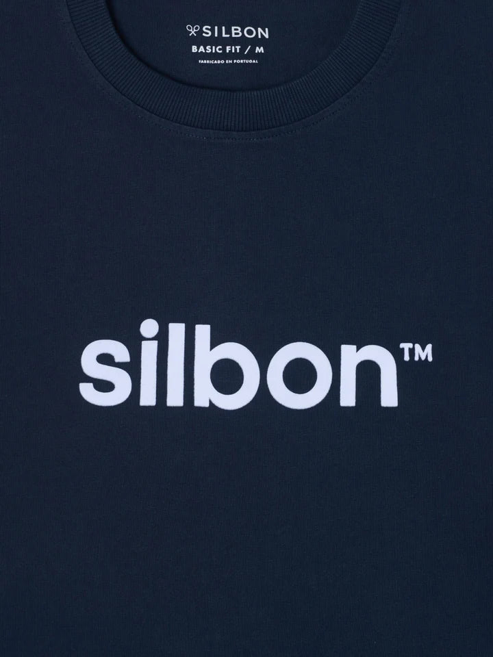 SILBON CAMISETA FLOCK AZUL MARINO