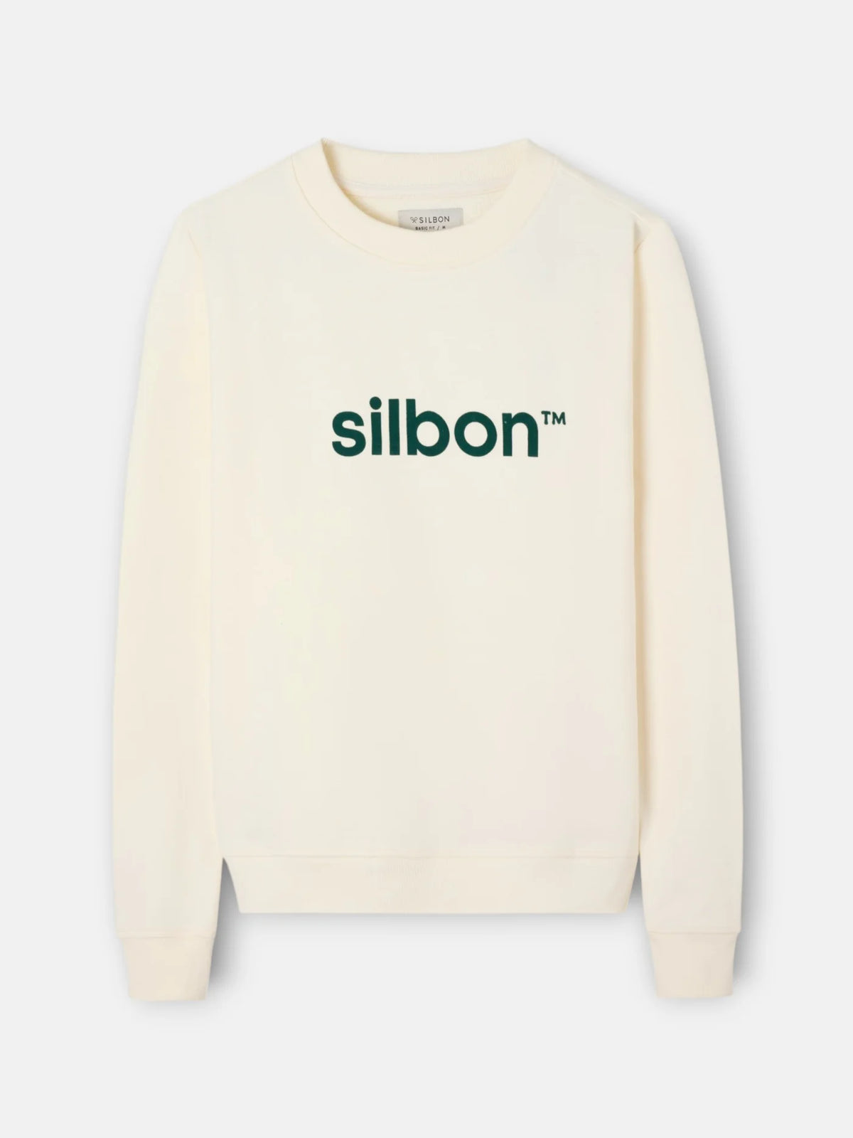 Sudadera crema logo verde. EspritCalafell
