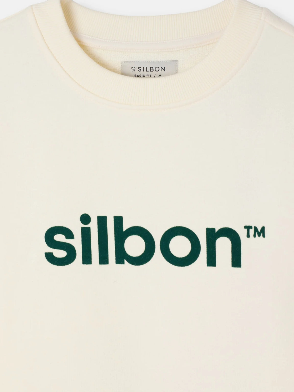 Sudadera crema logo verde. EspritCalafell