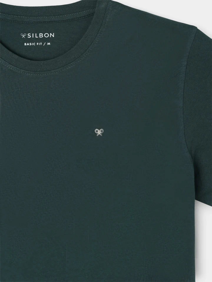 SILBON CAMISETA VERDE OSCURO MINILOGO