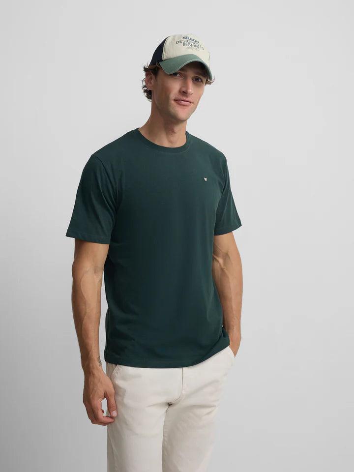 SILBON CAMISETA VERDE OSCURO MINILOGO