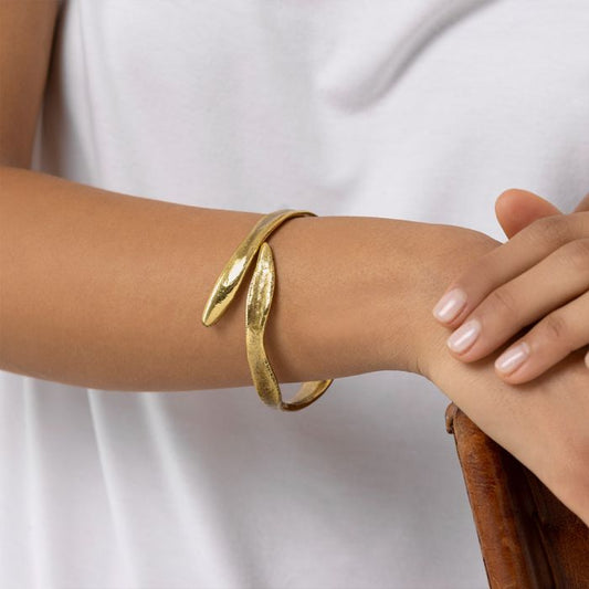 PULSERA ORO BORDES IRREGULARES